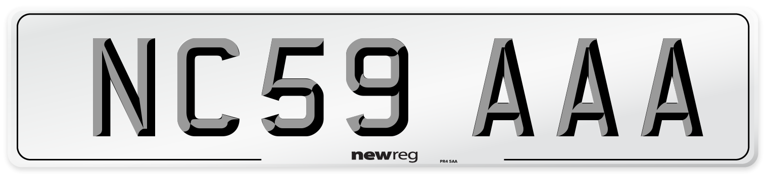 NC59 AAA Number Plate from New Reg